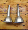 3/4" & 1/2" Aluminum Stuffing Horns for #22 Biro Meat Grinders